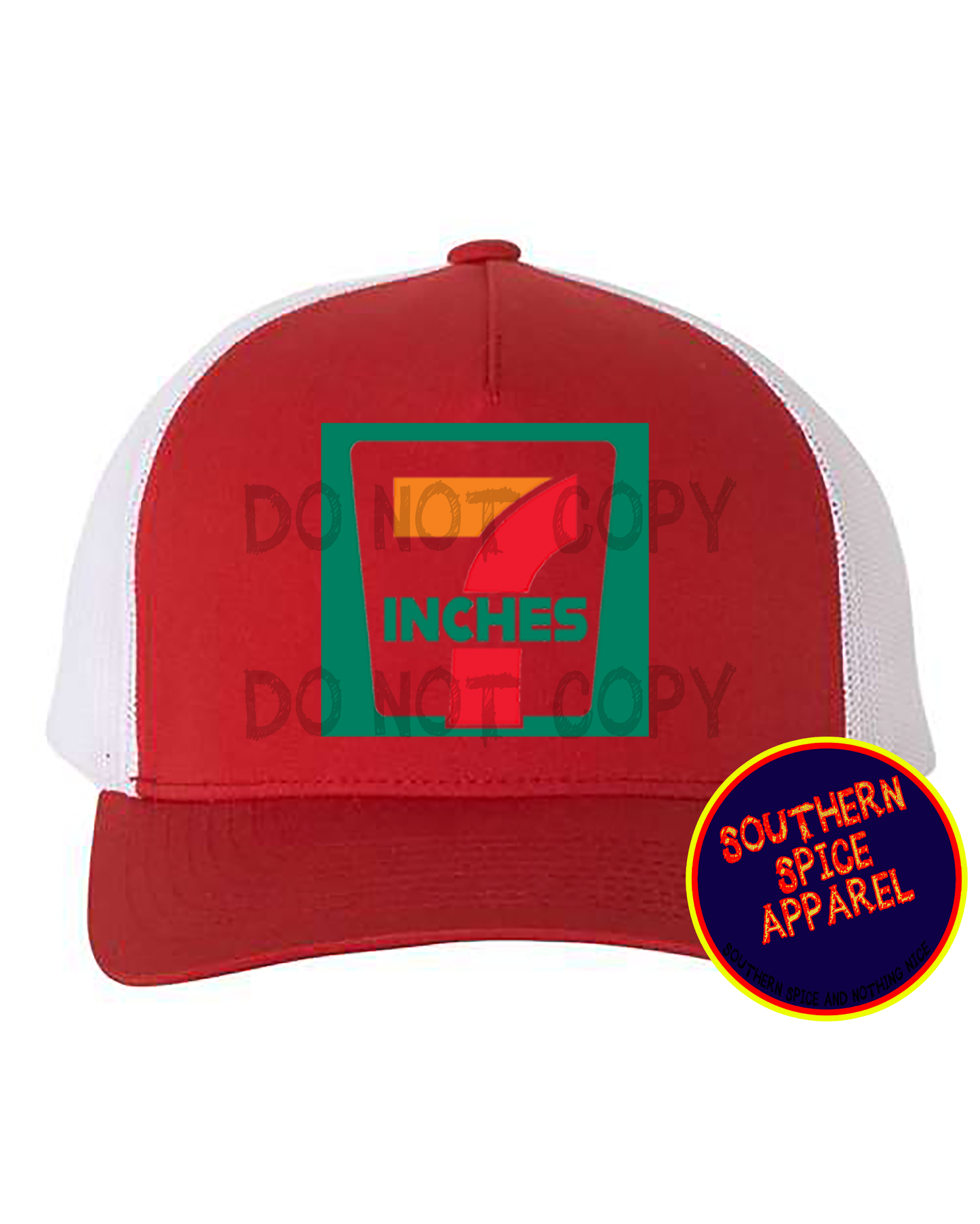 7 INCHES HAT-RED/WHITE