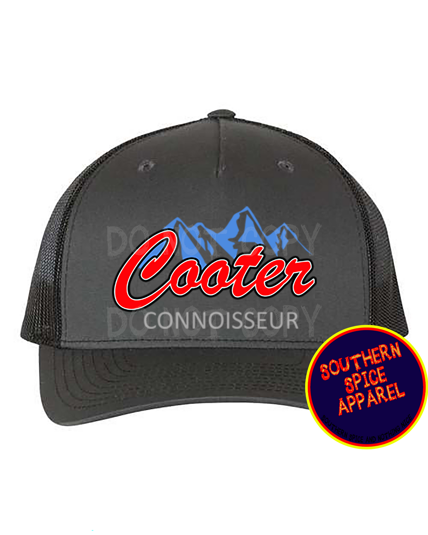 COOTER CONNOISSEUR HAT-CHARCOAL/BLACK