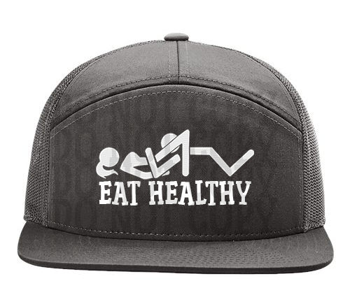 EAT HEALTHY-7 PANEL HAT