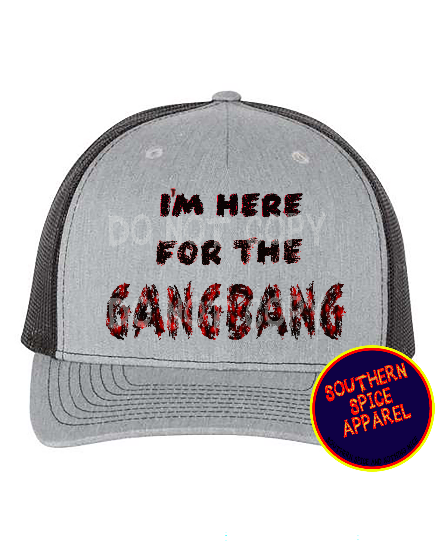 I'M HERE FOR THE GANG BANG-HEATHER GREY\BLACK